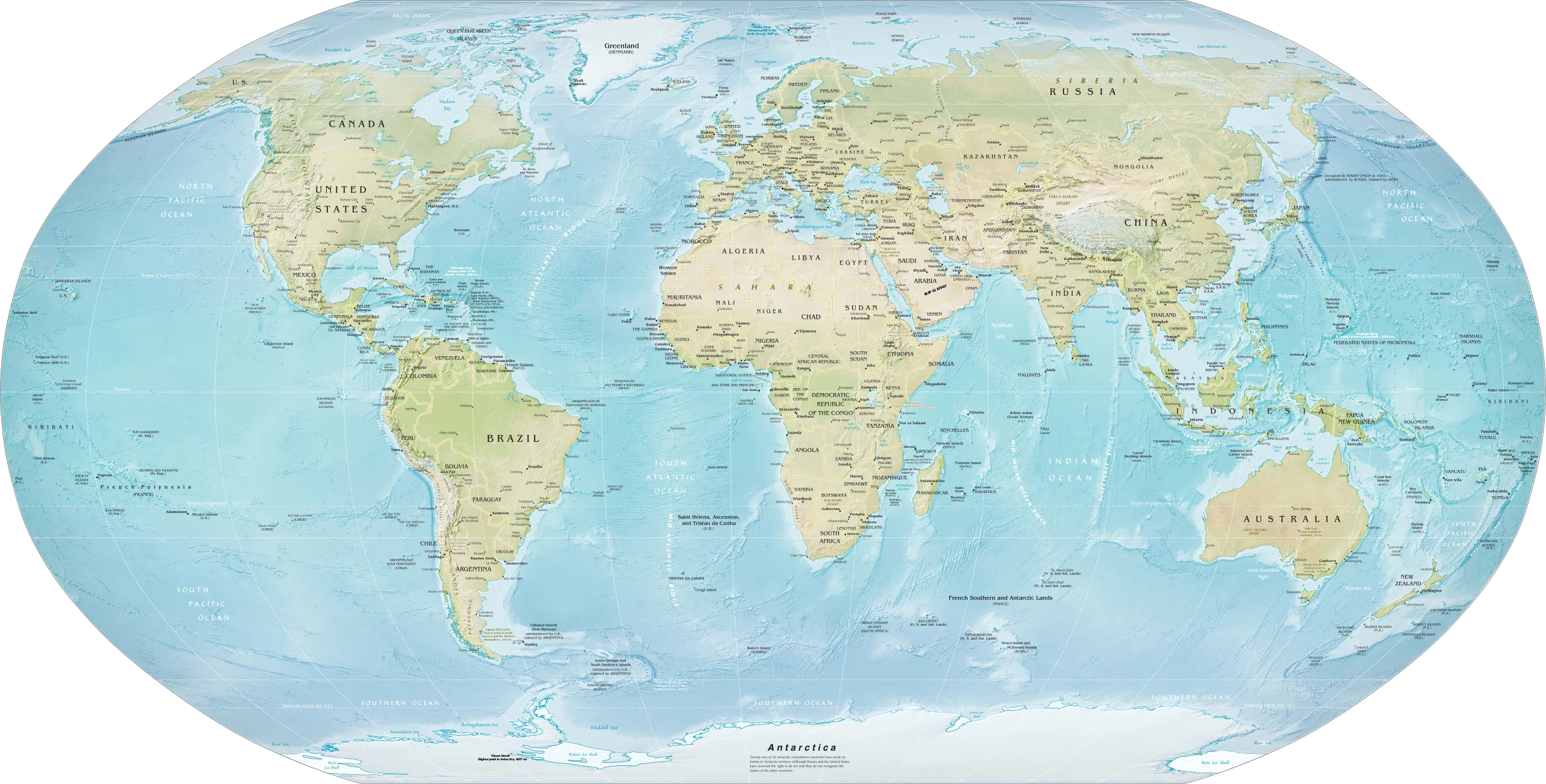 World map background
